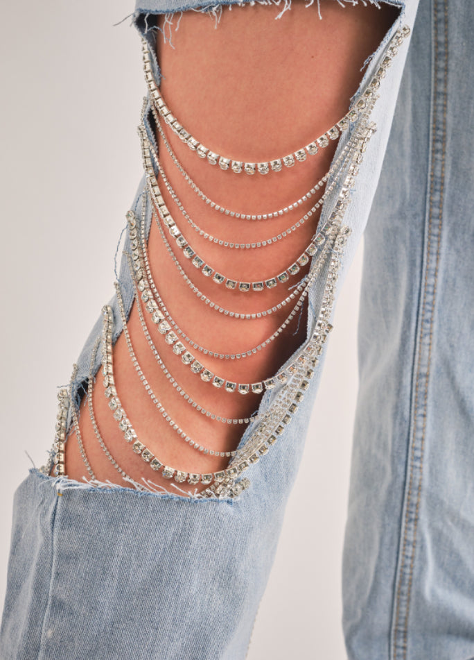 Diy chains fashion for pants