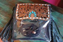 Load image into Gallery viewer, Medium Tooled Clear Crossbody’s
