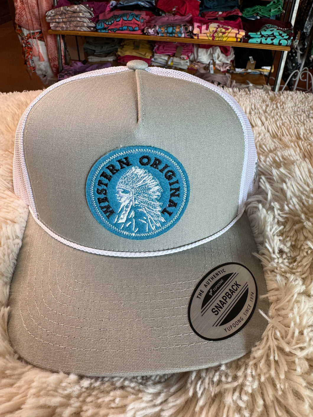 “Quanah” Hooey Grey/White Cap