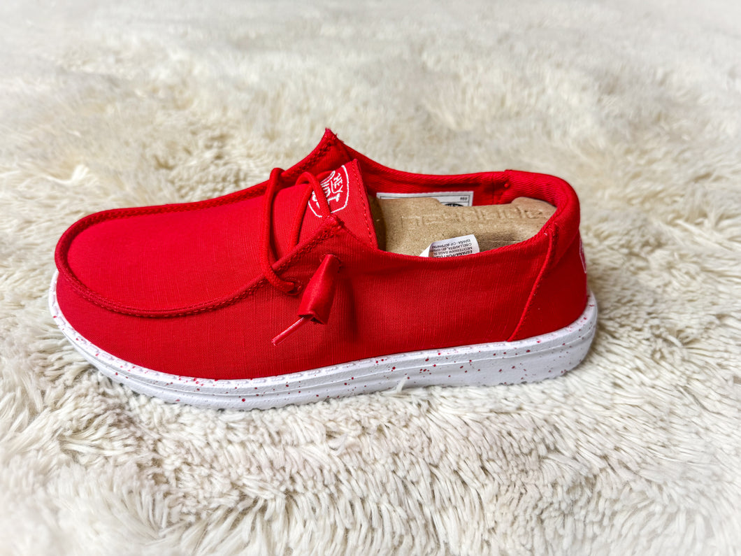 Wendy Slub Canvas Red