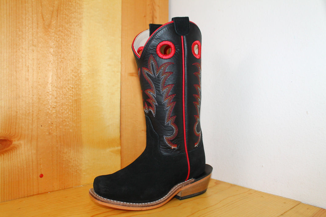 Old West Youth Black Hawk Boots