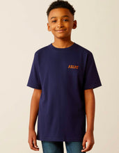 Load image into Gallery viewer, Boys Ariat Rough Draw SS Tee- Classic Blue
