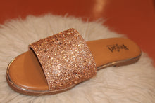 Load image into Gallery viewer, Corky Champagne Rhinestone Sandals
