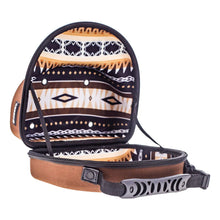 Load image into Gallery viewer, CAP CARRIER - BROWN W/BLACK/BROWN &amp; TAN AZTEC INTERIOR
