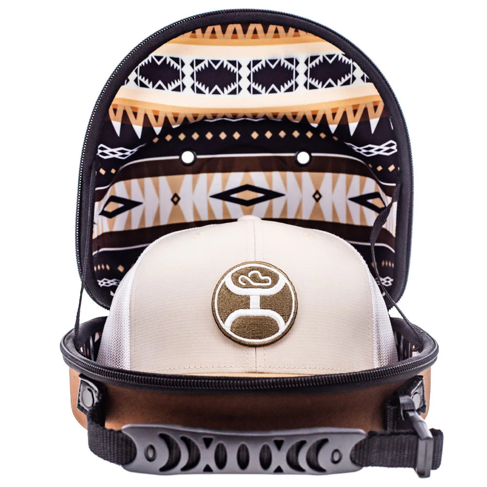 CAP CARRIER - BROWN W/BLACK/BROWN & TAN AZTEC INTERIOR