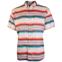 Load image into Gallery viewer, &quot;SOL&quot; CREAM/SERAPE SHORT SLEEVE PEARL SNAP SHIRT
