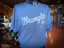 Load image into Gallery viewer, Wrangler Men&#39;s Faded Blue Logo Tee
