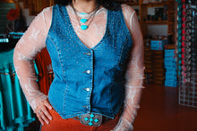 Load image into Gallery viewer, Rock &amp; Roll Denim Studded Vest
