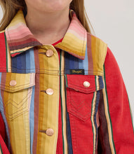 Load image into Gallery viewer, Lainey Wilson X Wrangler Girls Lainey Trucker- Rodeo Stripe Jacket
