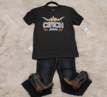 Load image into Gallery viewer, Boys Cinch Jeans charcoal Short Sleeve Tee
