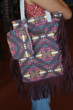 Load image into Gallery viewer, R&amp;R Aztec Print Bag w/ Fringe (2 styles)
