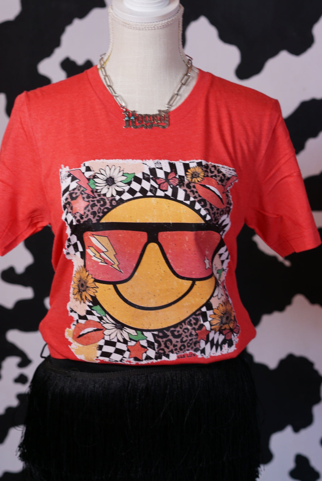 Checkered Face Tee