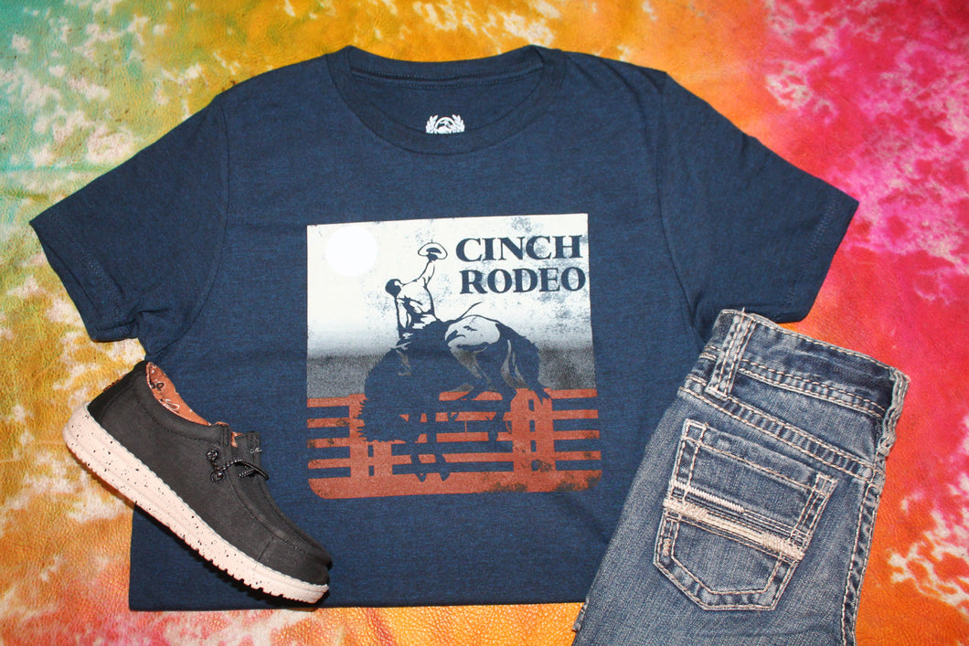 Cinch Rodeo Navy Tee- Youth