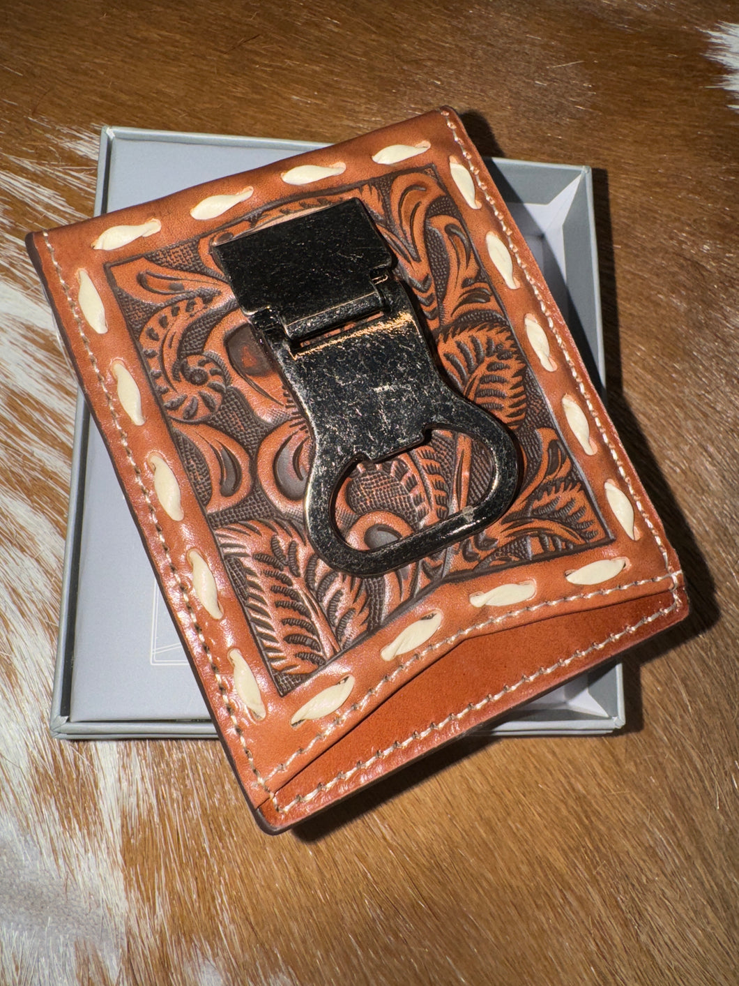 Nocona Tooled Money Clip