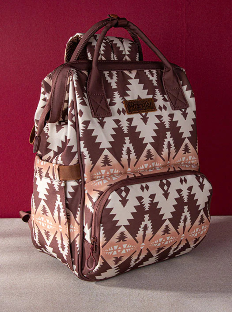 Wrangler Backpack- Brown Aztec