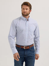 Load image into Gallery viewer, Men’s Wrangler COJO Long sleeve Light Blue striped
