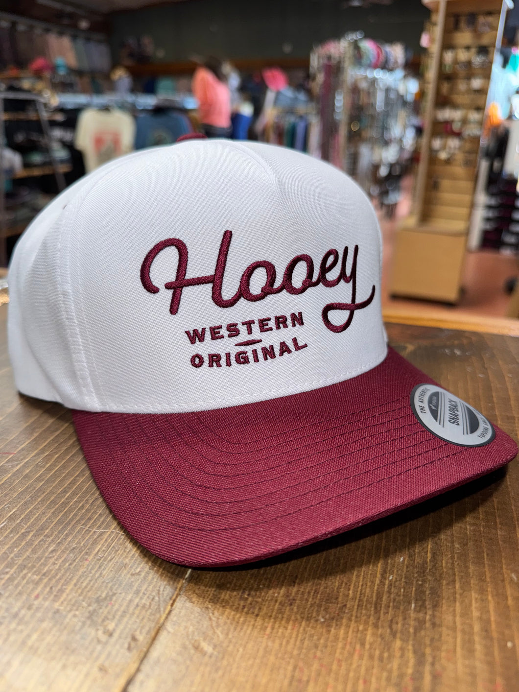 OG White & Maroon Hooey Cap