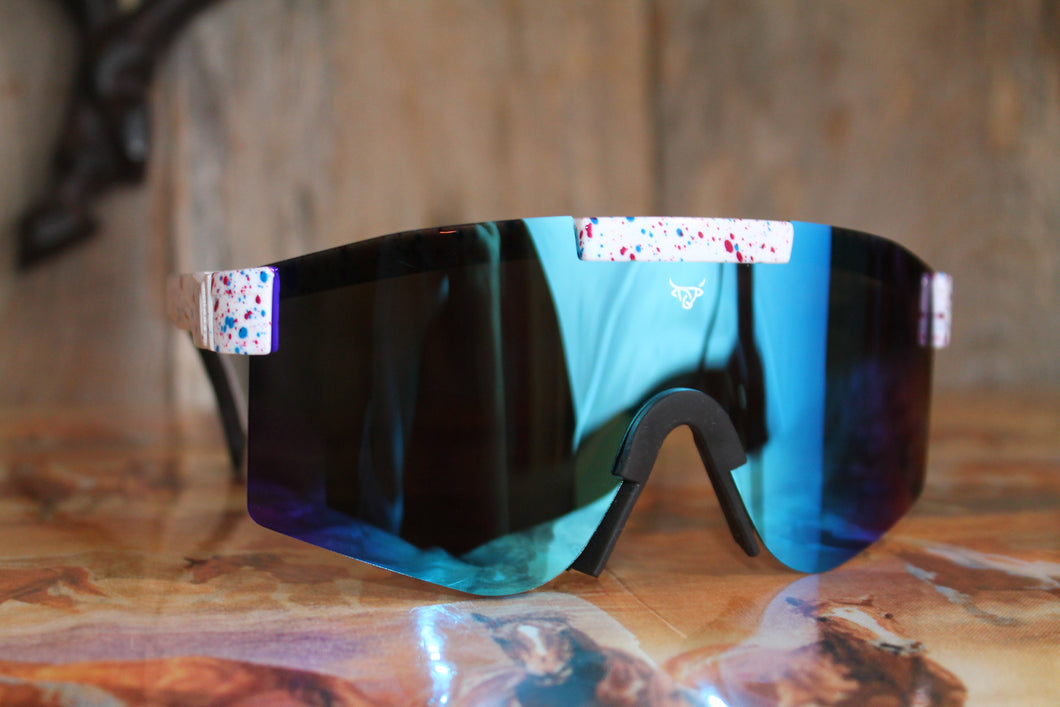 Lost Calf Mullet Sunglasses-Confetti