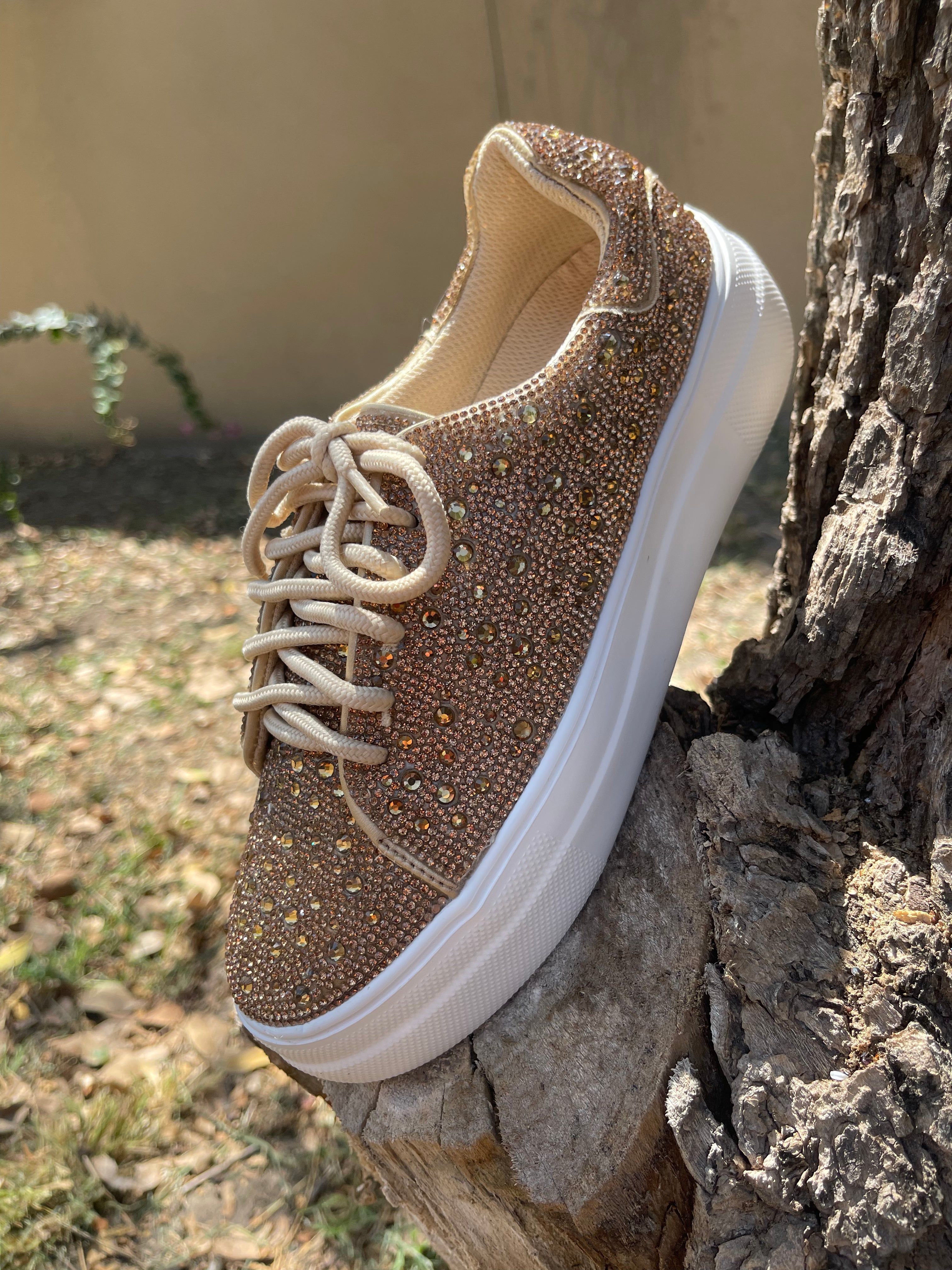 Gold Bedazzled Tennis Shoes – Triple A Farm & Ranch, LLC