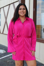 Load image into Gallery viewer, R&amp;R Women’s Fuchsia Frill Dress
