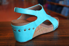 Load image into Gallery viewer, Carley Wedges- Teal
