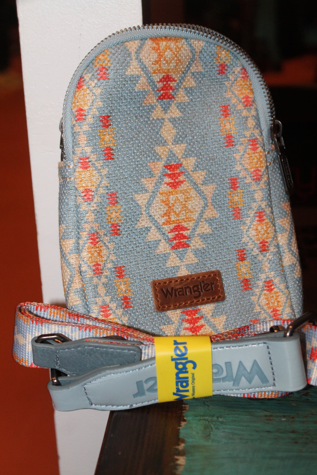 Wrangler Sling Bag- Blue/Yellow