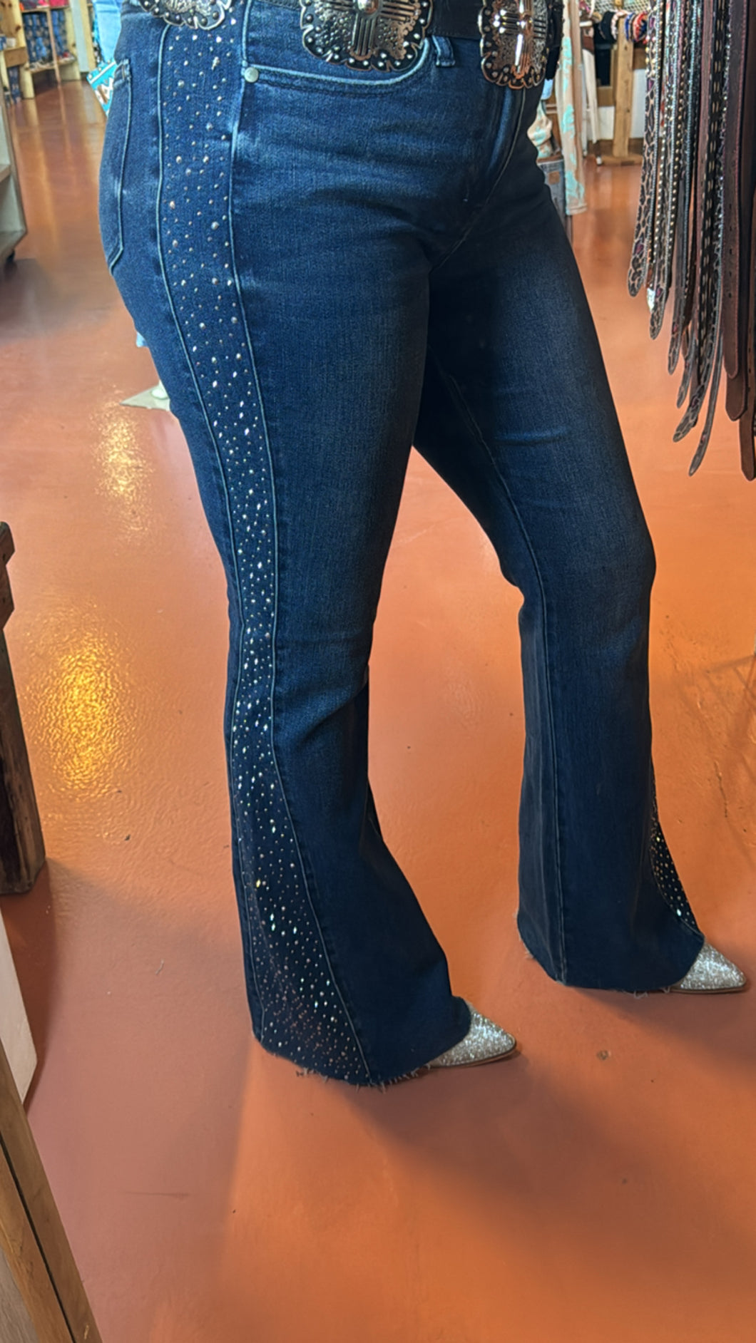 Judy Blue Sparkle Flare Jeans