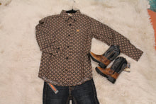 Load image into Gallery viewer, Toddler Cinch Brown And Black Long Sleeve
