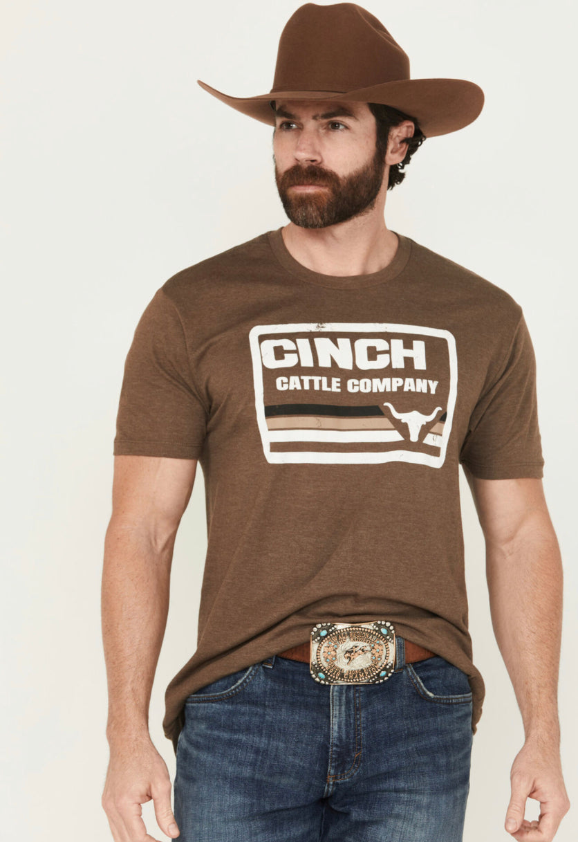 Cinch Men’s Cattle Company Tee- Brown