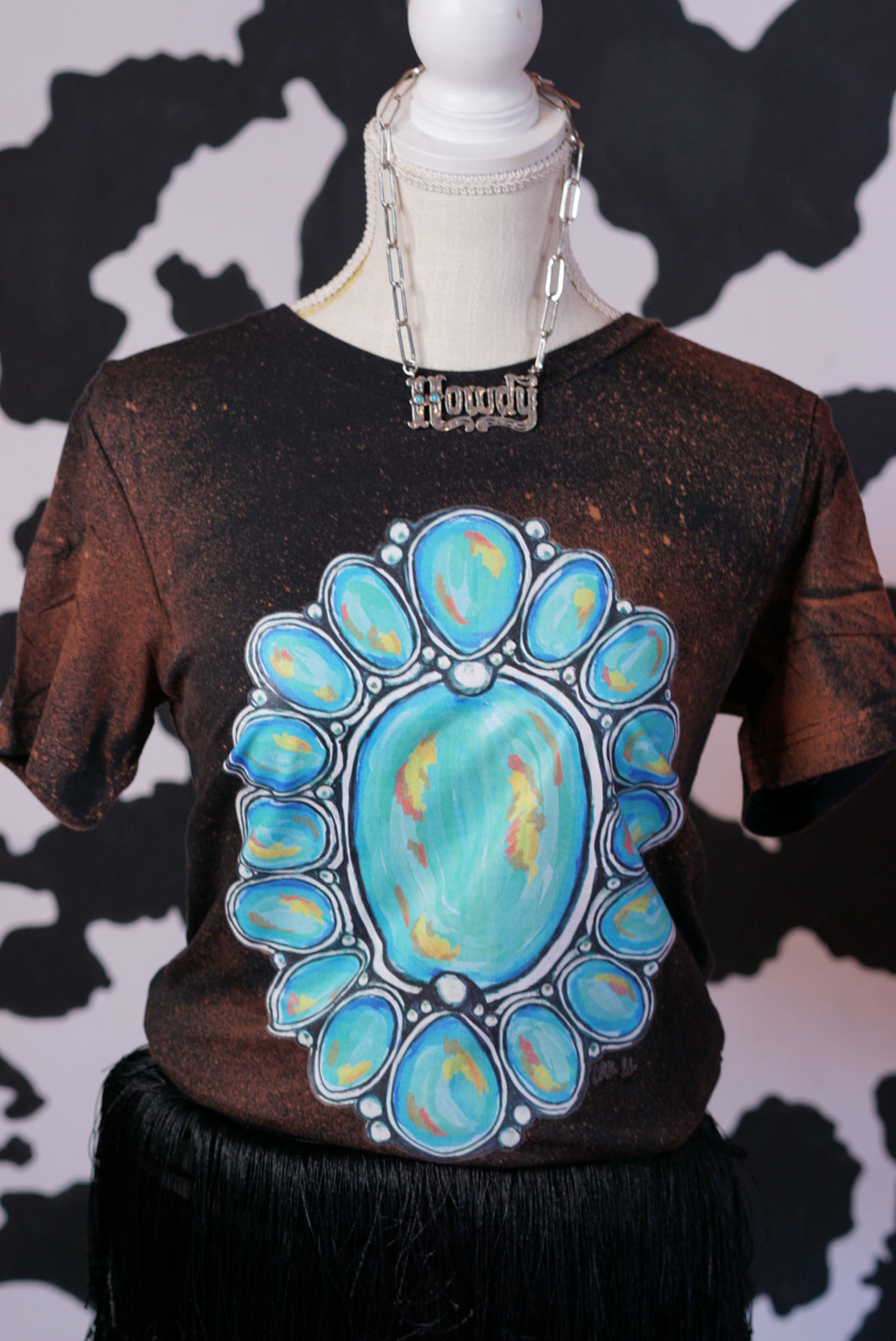 Turquoise Concho Tee