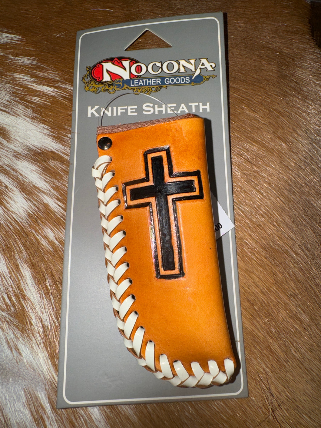 Nocona Light Brown Cross Knife Sheath