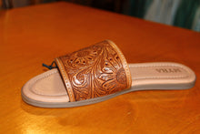 Load image into Gallery viewer, Myra Xena Hand-tooled Sandals
