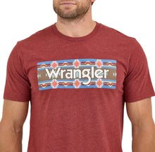 Load image into Gallery viewer, Wrangler Men’s Box Aztec Print Tee
