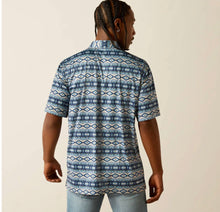 Load image into Gallery viewer, Men’s Ariat Blue SouthWest SS Polo
