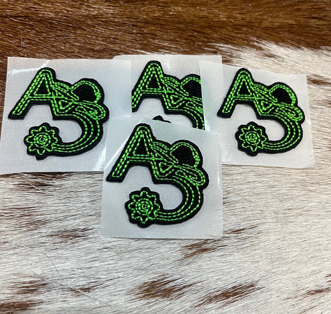 Triple A Neon Green Cowboy Hat Patch