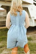 Load image into Gallery viewer, Light Stone V Neck Denim Romper
