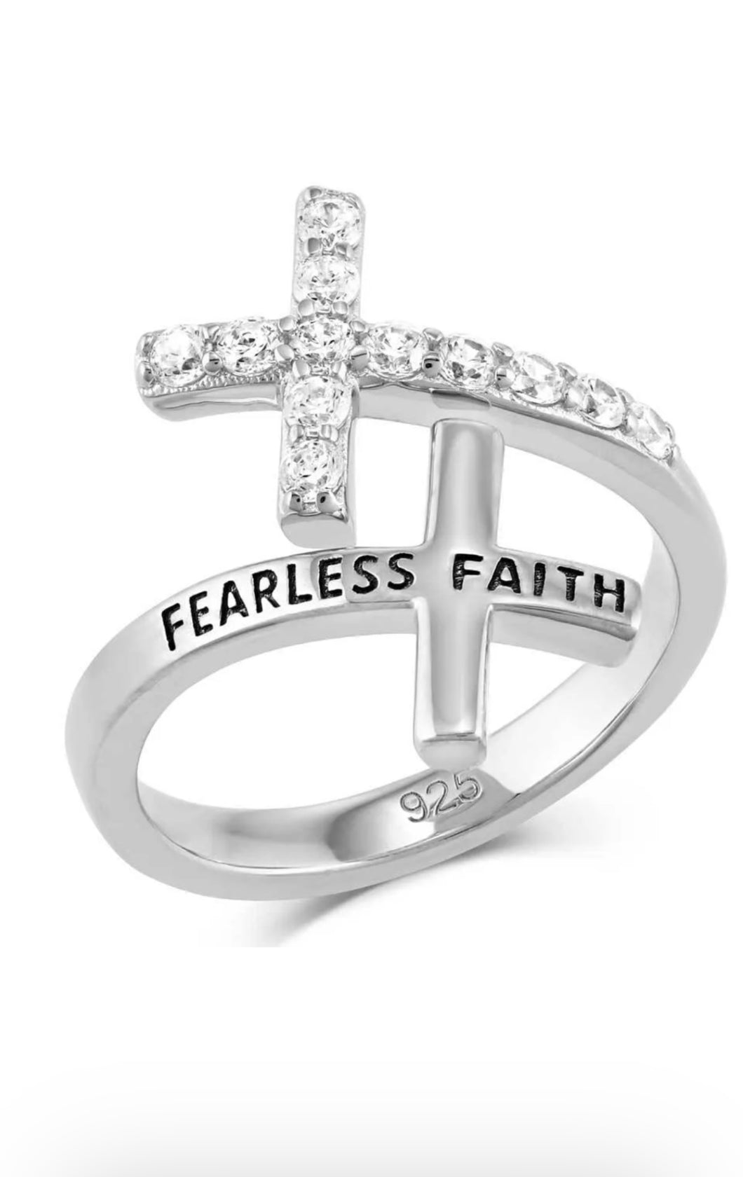 Fearless Faith Cross Ring