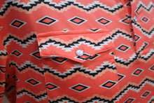 Load image into Gallery viewer, Men’s Coral Aztec RD Short Sleeve Polo
