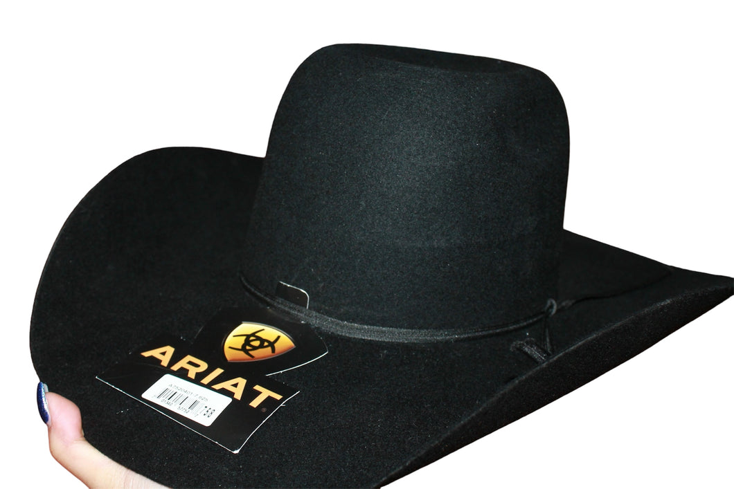 🤠Ariat Black 2X Wool Cowboy Hat with Punchy Crown