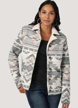 Load image into Gallery viewer, Wrangler Blue Aztec Sherpa Jacket
