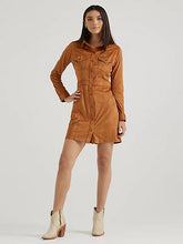 Load image into Gallery viewer, Wrangler Women’s Suede Brown Dress
