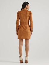 Load image into Gallery viewer, Wrangler Women’s Suede Brown Dress
