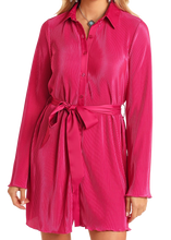 Load image into Gallery viewer, R&amp;R Women’s Fuchsia Frill Dress
