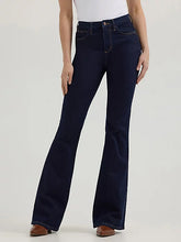 Load image into Gallery viewer, Wrangler Women’s Retro Dark Wash Bespoke Flare Jeans
