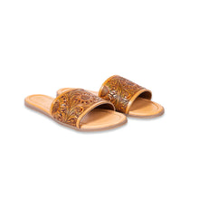 Load image into Gallery viewer, Myra Xena Hand-tooled Sandals
