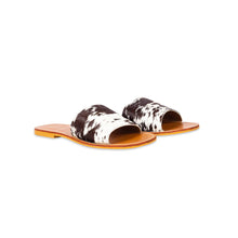 Load image into Gallery viewer, Kemma Hide Sandals - Light &amp; Ebony
