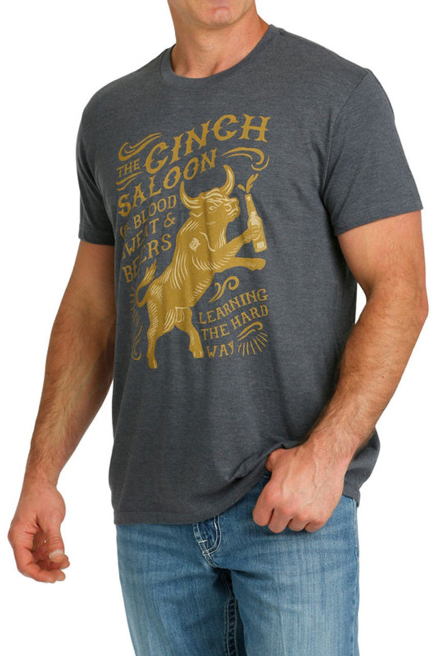 Cinch Men's Gray Saloon Graphic T-shirt