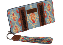 Load image into Gallery viewer, Montana West × Wrangler Wristlet Western Wallet Boho Aztec Credit Card Holder
