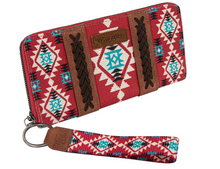 Load image into Gallery viewer, Montana West × Wrangler Wristlet Western Wallet Boho Aztec Credit Card Holder
