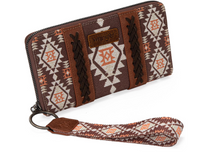 Load image into Gallery viewer, Montana West × Wrangler Wristlet Western Wallet Boho Aztec Credit Card Holder
